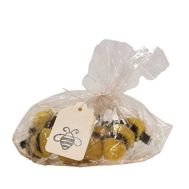 5 Set Fuzzy Bees - The Fox Decor
